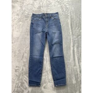 Buffalo Jeans Womens Sz 6/28 Blue Avalon Mid Rise Soft Stretch Ankle Skinny Fade